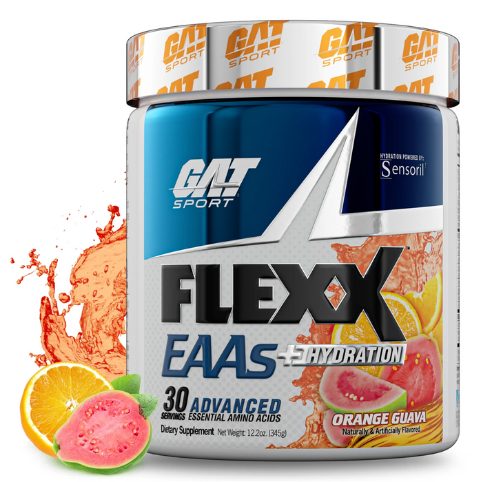 GAT, Flexx EAAs + Hydration Supplement, Orange Guava Flavor , 345 gr