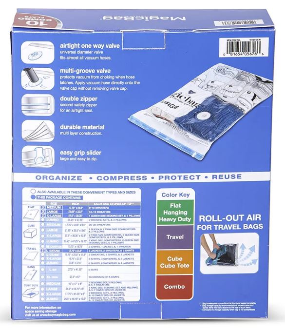 MagicBag Instant Space Combo Pack , 10 ct