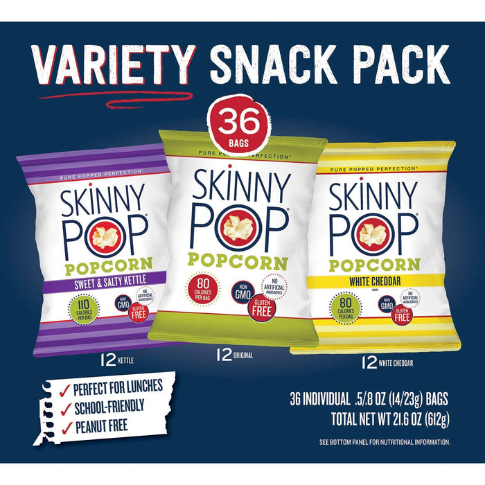 SkinnyPop Popcorn, Variety Pack , 36 ct