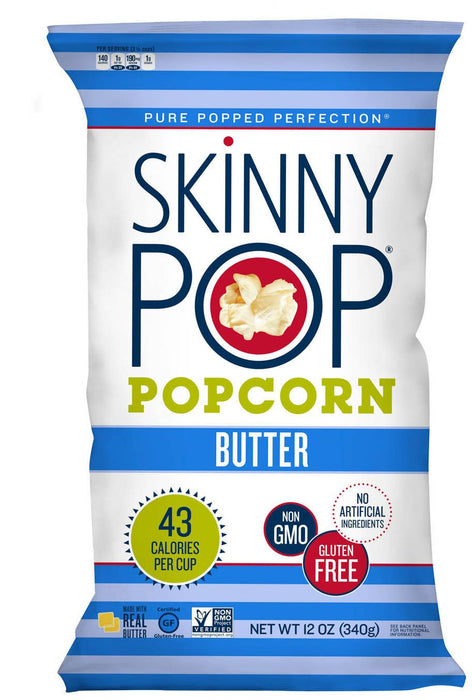 Skinnypop Butter Popcorn, 12 oz