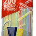 Home Smart Disposable Plastic Straws, 200 ct