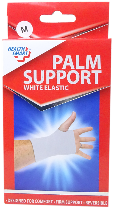 Health Smart White Elastic Palm Support , 1 pc