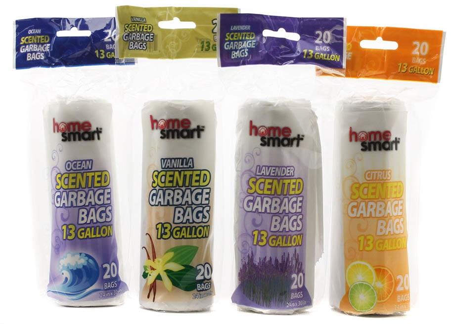 Home Smart Trash Bag Scented 13 Gallon, 20 ct