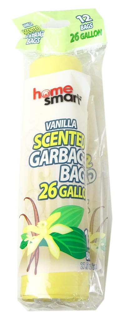 Home Smart Vanilla Scented 26 Gallon Garbage Bags