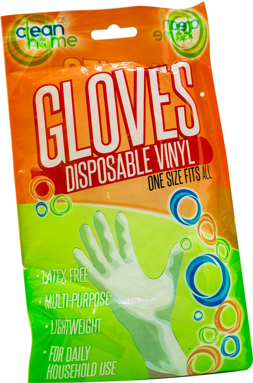 Clean Home Disposable Vinyl Gloves, 10 ct