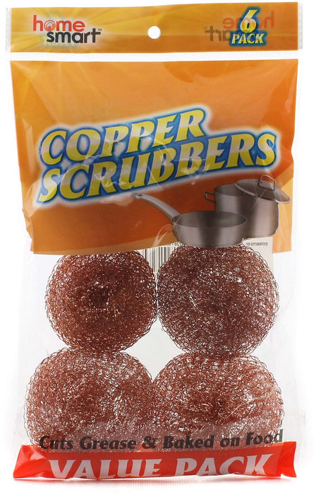 Home Smart Copper Scrubbers Value Pack, 6 ct