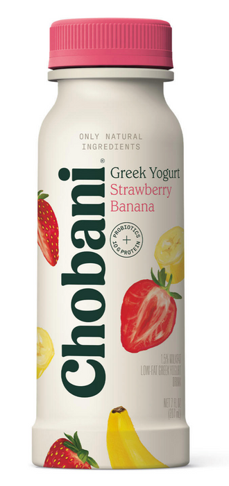 Chobani Low-Fat Greek Yogurt Drink, Variety Pack , 12 x 7 oz