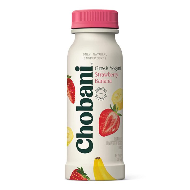 Chobani Strawberry Banana Greek Yogurt Drink , 7 oz