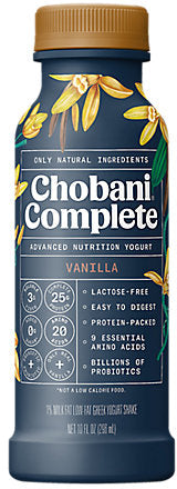 Chobani Complete Advanced Nutrition Yogurt Drink, Vanilla Flavor, 10 oz
