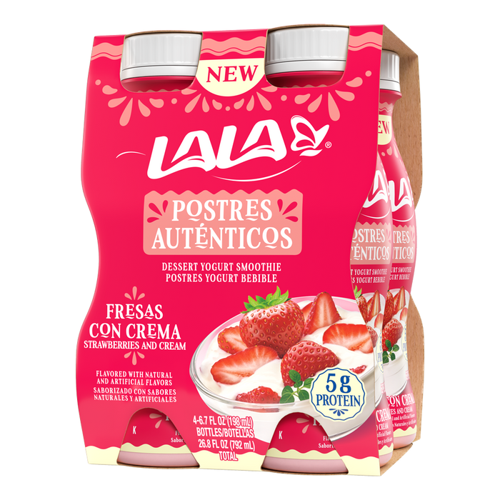 Lala Strawberry Dessert Yogurt Smoothie , 4 x 6.7 oz