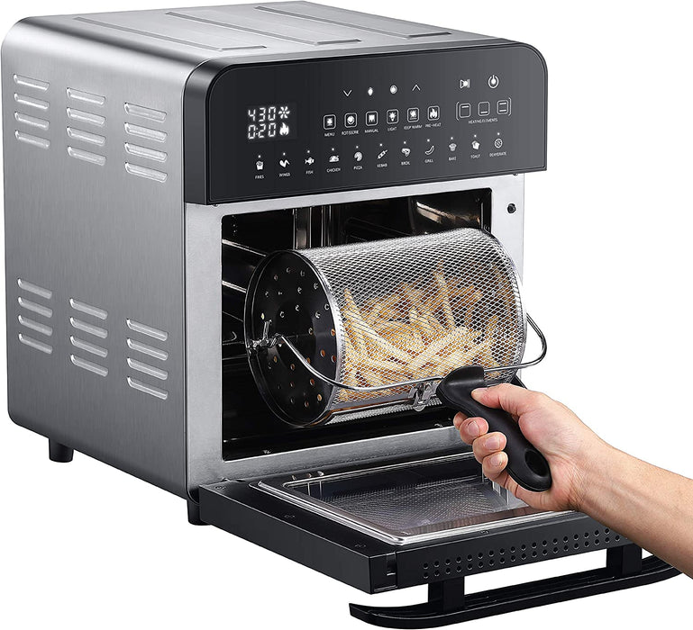 GoWise 14.7-QT Air Fryer Grill With Dual Heating Elements & Rotisserie Oven , 1 pc