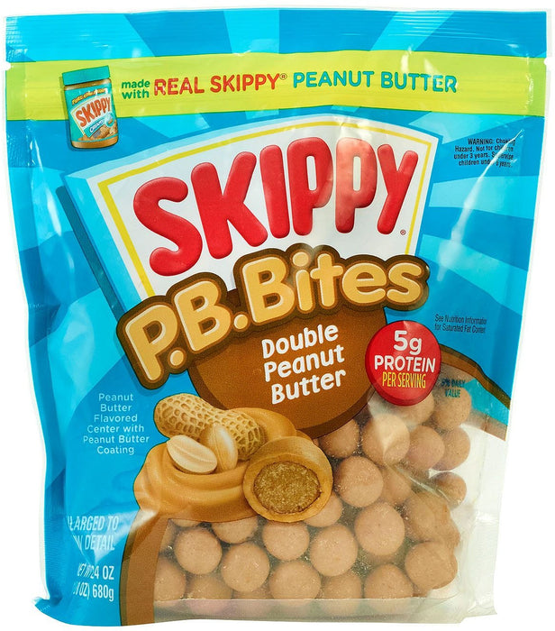 Skippy P.B. Bites Double Peanut Butter , 24 oz