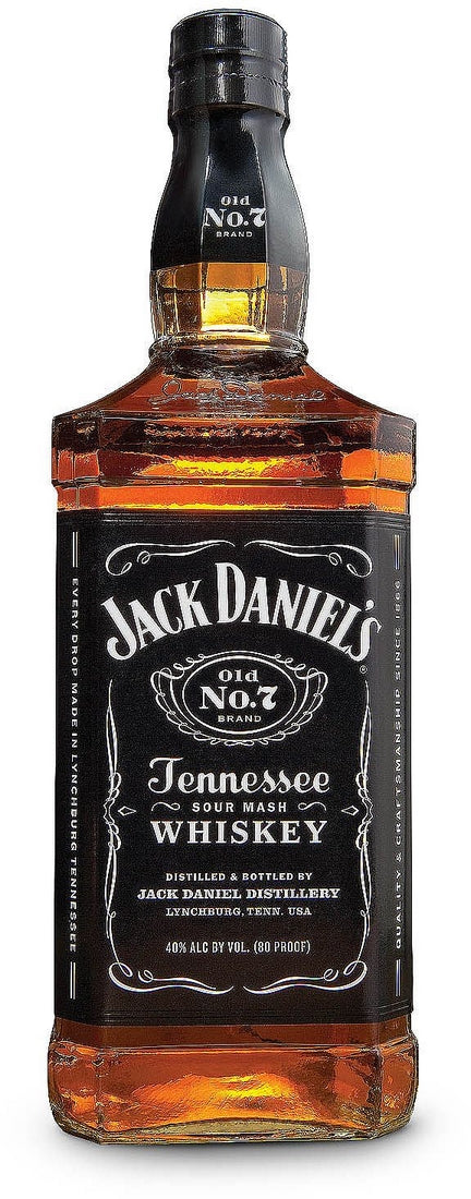 Jack Daniels Old No. 7 Tennessee ml Label 40% Vol., — 750 Whisky, Black