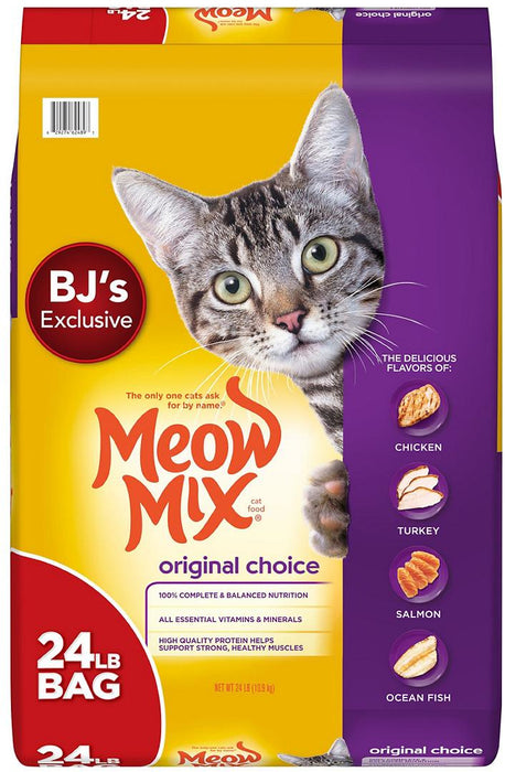 Meow Mix Original Choice Dry Cat Food, 24 lbs