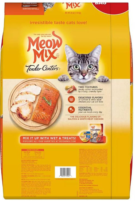 Meow Mix Tender Centers Salmon & Chicken Dry Cat Food , 26 lbs