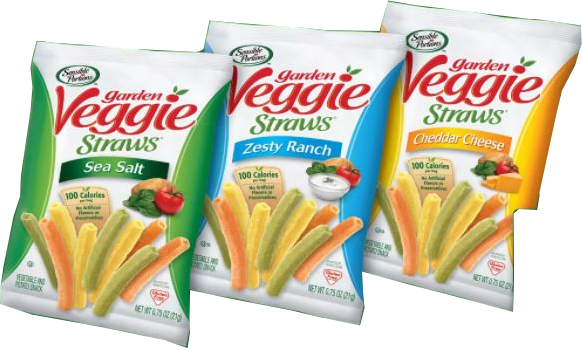 Sensible Portions Garden Veggie Straws, Sea Salt Flavor, 0.75 oz, 1 Bag