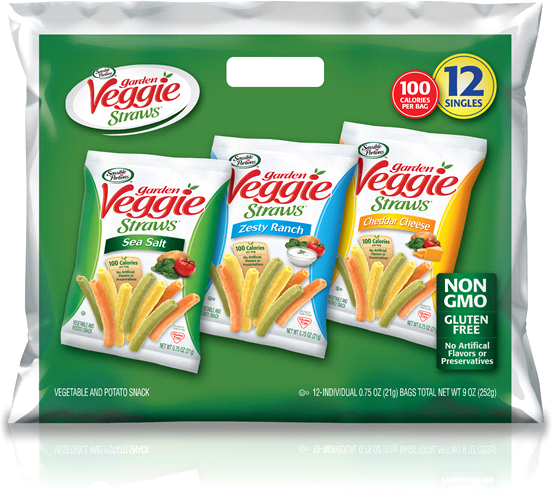 Sensible Portions Garden Veggie Straws, Variety pack, 12 x 0.75 oz