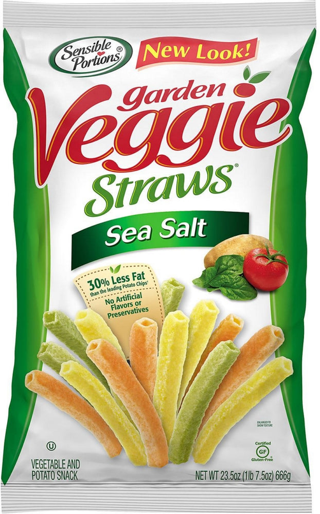Sensible Portions Sea Salt Garden Veggie Straws, 23.5 oz