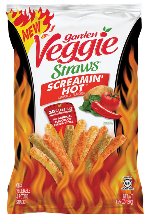 Sensible Portions Garden Veggie Straws, Screamin Hot, 567 gr