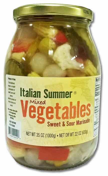 Italian Mixed Pickled Summer Vegetables, 1 kg