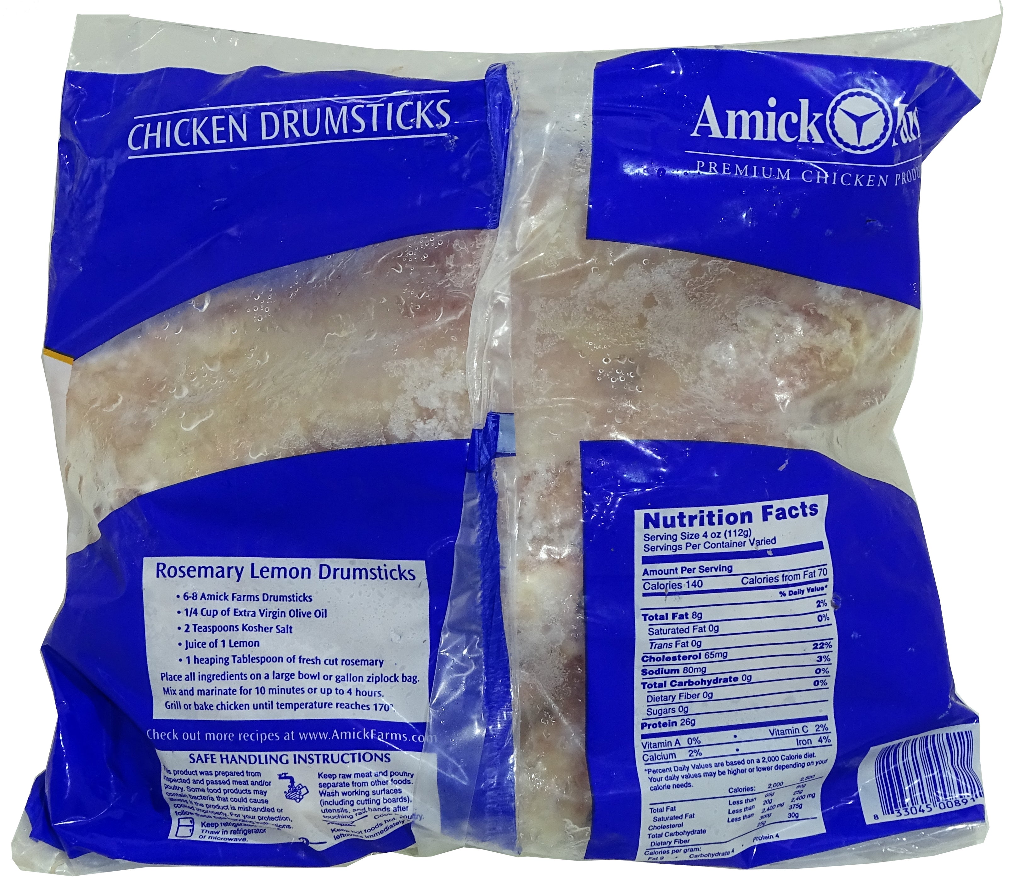 Amick Farms Ready To Cook Chicken Drumsticks 5 Lb — 