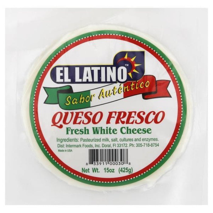 El Latino Queso Fresco, Fresh White Cheese, 425 gr