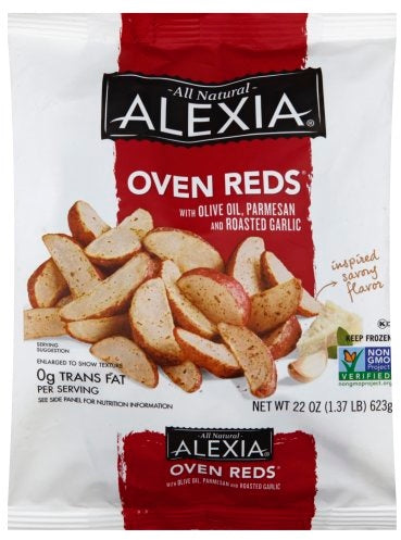 Alexia Oven Reds Potato Wedges with Olive Oil, Parmesan and Roasted Garlic, 623 gr