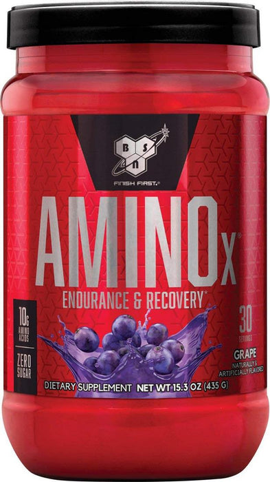 BSN Amino X Post Workout Muscle Recovery & Endurance Powder, Grape, 435 gr