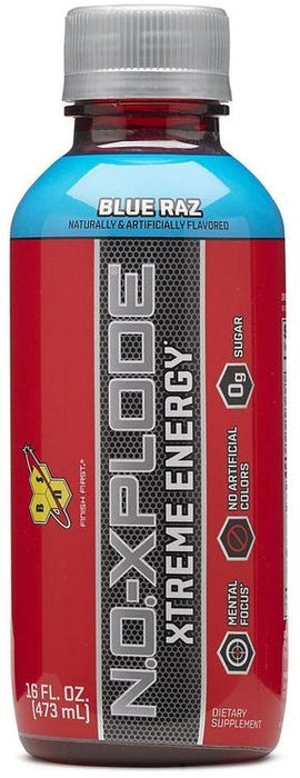 BSN N.O Xplode RTD Xtreme Energy Blue Raz, 16 oz