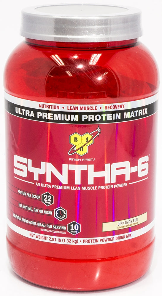 BSN Syntha 6 Ultra Premium Protein Matrix, Cinnamon Bun, 2.91 lbs