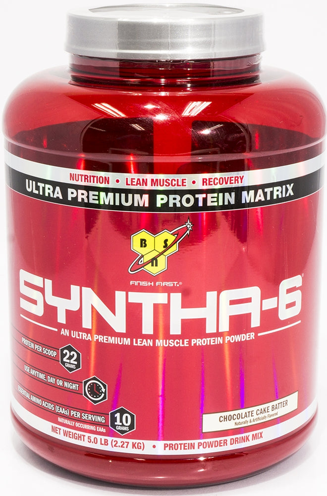 BSN Syntha 6 An Ultra Premium Protein Matrix, Chocolate Cake Batter, 5.0 lbs