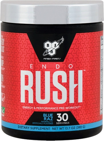 BSN Endo Rush Pre-Workout Blue Razz, 390 gr