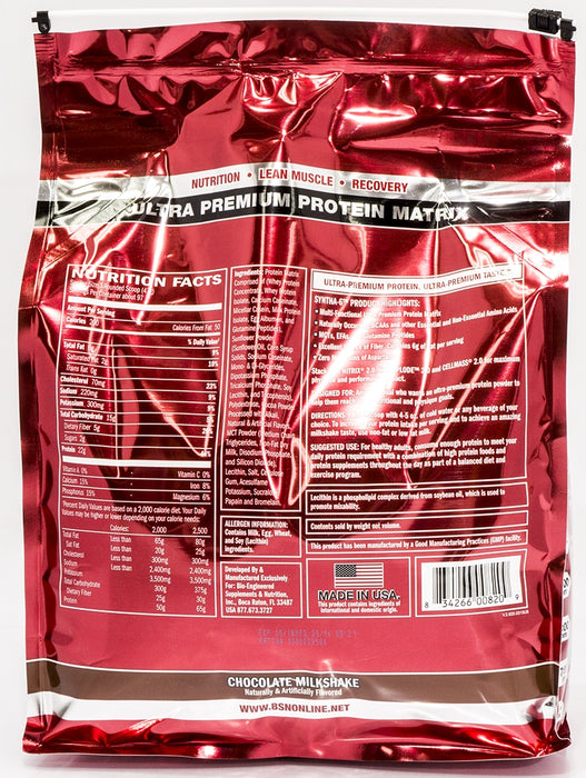 BSN Syntha 6 Ultra Premium Protein Matrix, Chocolate, 10 lbs