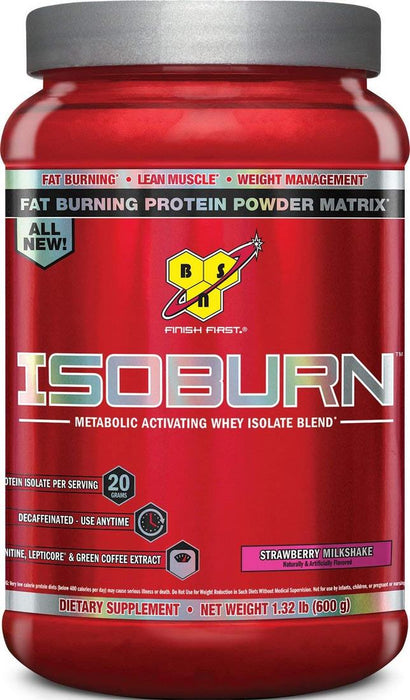 BSN Isoburn Protein Powder, Strawberry Milkshake, 600 gr