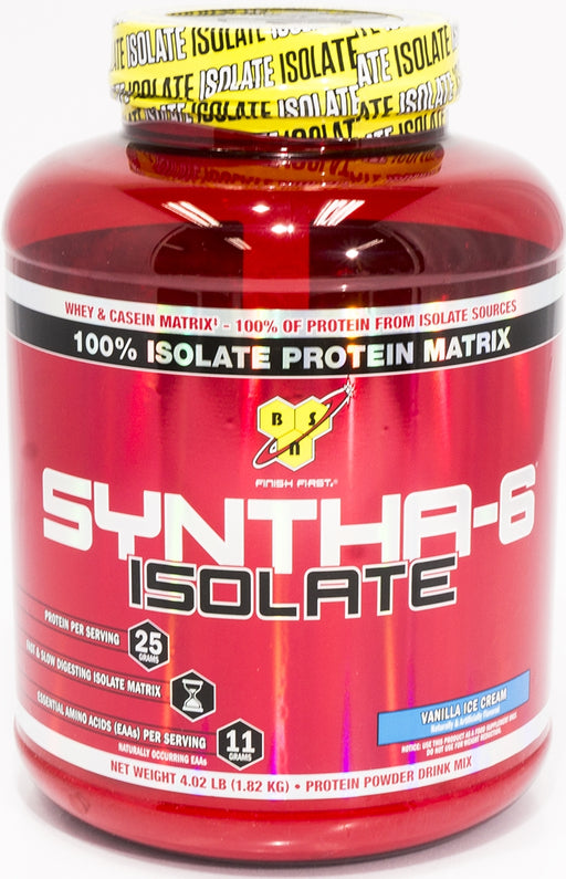 BSN Syntha 6 Isolate Protein Matrix, Vanilla Ice Cream, 4 lbs