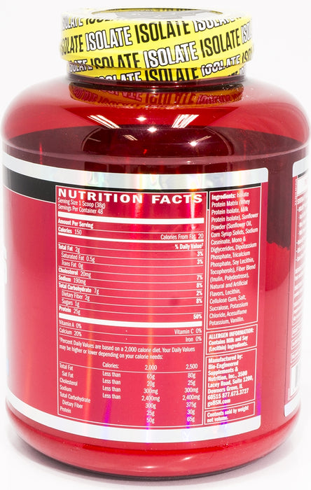 BSN Syntha 6 Isolate Protein Matrix, Vanilla Ice Cream, 4 lbs