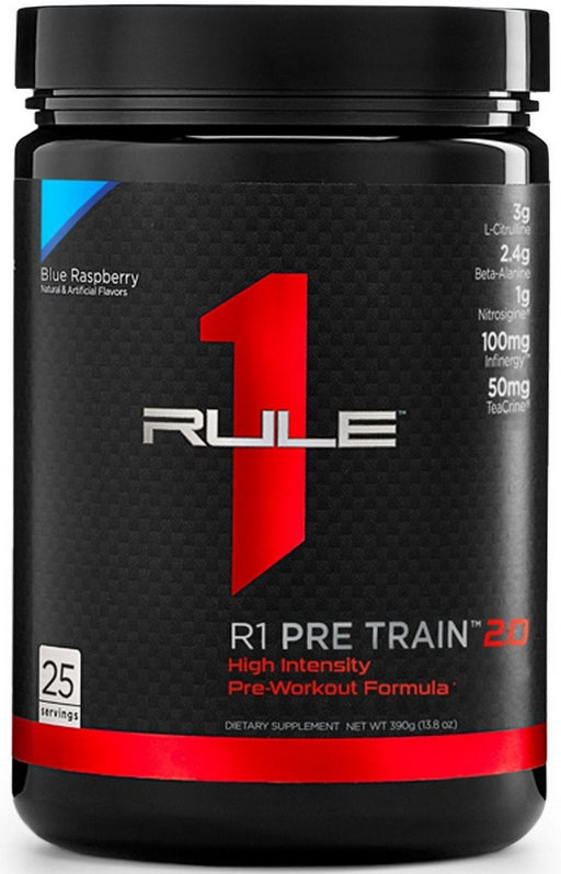 Rule 1 Pre Train 2.0, Blue Raspberry, 390 gr
