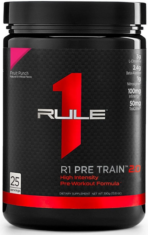 Rule 1 Pre Train 2.0, Fruit Punch, 390 gr
