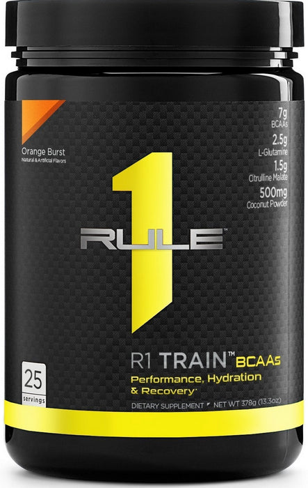 Rule 1 Train BCAA, Orange Burst, 378 gr