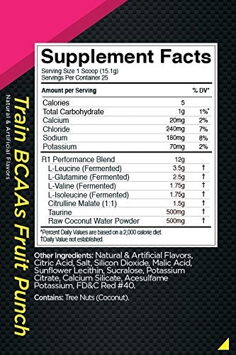 Rule 1 Train BCAA, Fruit Punch, 378 gr