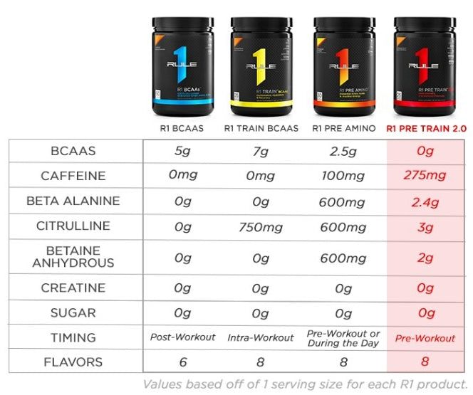 Rule 1 Train BCAA, Fruit Punch, 378 gr