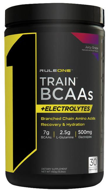 Rule 1 Train BCAAs + Electrolytes, Juicy Grape , 450 gr