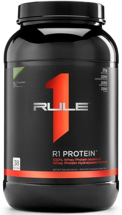 Rule 1 Whey Isolate Protein Powder, Mint Chocolate Chip, 2.51 lbs