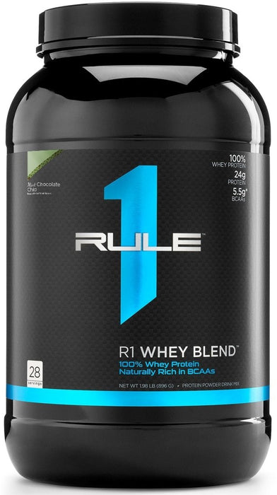 Rule 1 Whey Blend Protein Powder, Mint Chocolate Chip, 1.98 lbs