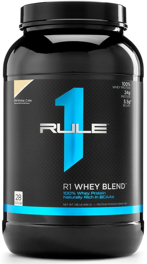 Rule 1 Whey Blend Protein Powder, Birthday Cake, 1.98 lbs