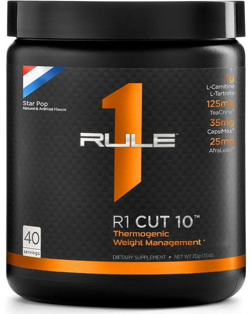 Rule 1 Cut 10 Thermogenic Weight Management, Star Pop, 213 g