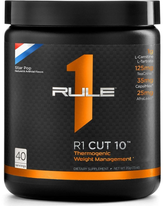 Rule 1 Cut 10 Thermogenic Weight Management, Star Pop, 213 g