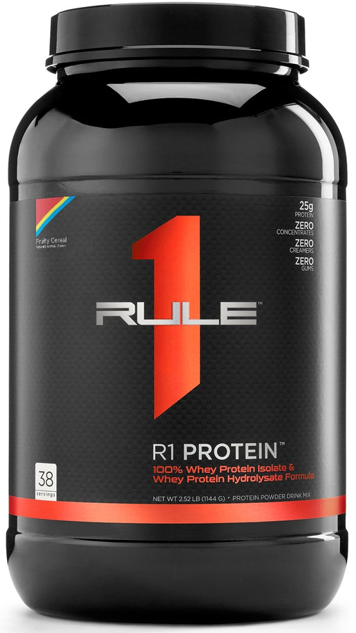 Rule 1 Whey Isolate Protein Powder, Fruity Cereal, 2.52 lbs
