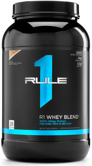 Rule 1 Whey Blend Protein Powder, Toasted Cinnamon Cereal, 1.98 lbs