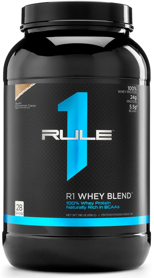 Rule 1 Whey Blend Protein Powder, Toasted Cinnamon Cereal, 1.98 lbs